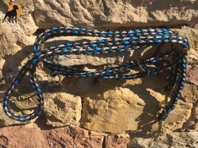 G1 Tauwerk Doppelführleine 3-fach verstellbar, 9mm x 230cm, Moonshine