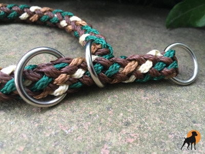 G1 Tauwerk Halsband Basic 15mm mit Zugstop, rund geflochten, Nature