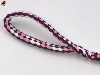 Tauwerk Agility & Retrieverleine G2 Classic 150cm, rund geflochten, Hibiscus