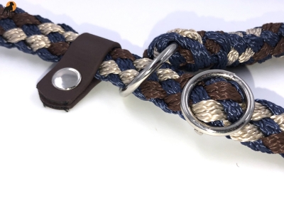Tauwerk Agility & Retrieverleine G2 Classic 150cm, rund geflochten, Marbel Blue
