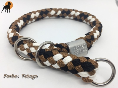 G2 Tauwerk Halsband Basic Plus, rund geflochten, mit Zugstop, inkl. Gravur