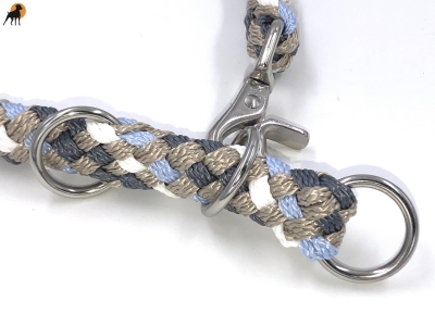 Tauwerk Halsband G2 Snap 12mm, mit Schnellverschluß, Beschläge vernickelt
