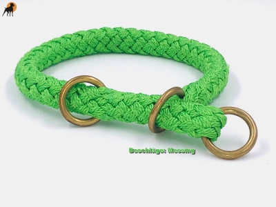 Preview: G2 Tauwerk Halsband Basic, rund geflochten, mit Zugstop, Apple