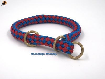 Preview: G2 Tauwerk Halsband Basic, rund geflochten, mit Zugstop, Barcelona