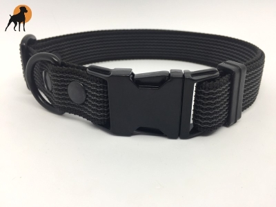 Halsband gummiert 25mm x 40-60cm, mit Metallverschluß, stufenlos verstellbar