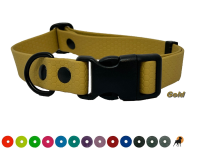 Preview: TPU Hexa Halsband FUN 25mm mit PVC-Verschluß, verstellbar