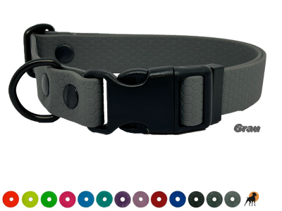 TPU Hexa Halsband FUN 25mm mit PVC-Verschluß, verstellbar