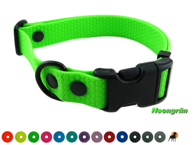 Preview: TPU Hexa Halsband FUN 25mm mit PVC-Verschluß, verstellbar