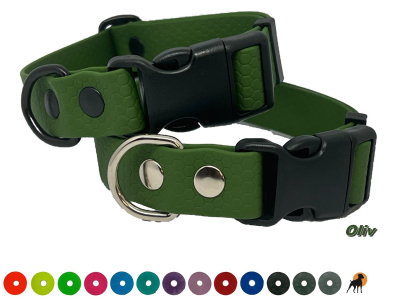 TPU Hexa Halsband FUN 25mm mit PVC-Verschluß, verstellbar