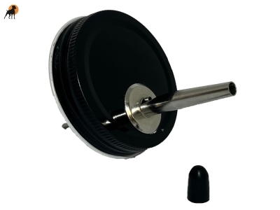 Moonshiners Hochstadt Glasaufsatz Ausgießer, Schwarz/Silber