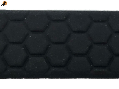 TPU Hexa Steigbügelhalter, Steigbügelaufhänger 12mm, mit Conwayschnalle VC, Schwarz