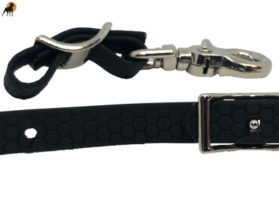 TPU Hexa Steigbügelhalter, Steigbügelaufhänger 12mm, mit Conwayschnalle VC, Schwarz