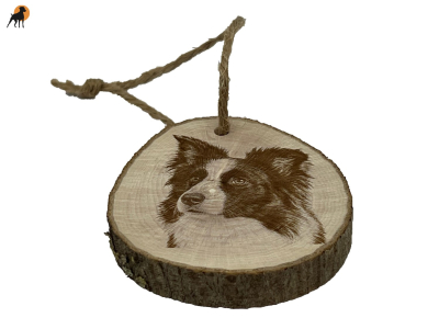 Holzanhänger/Baumschmuck Border Collie