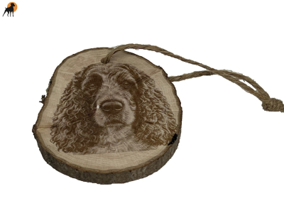 Holzanhänger/Baumschmuck Cocker Spaniel 3