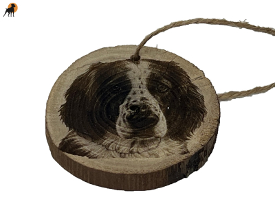 Holzanhänger/Baumschmuck Irish Setter Red & White