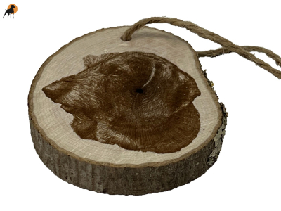 Holzanhänger/Baumschmuck Rauhaardackel