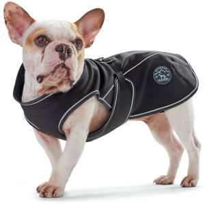 Hundemantel Uppsala Softshell, schwarz