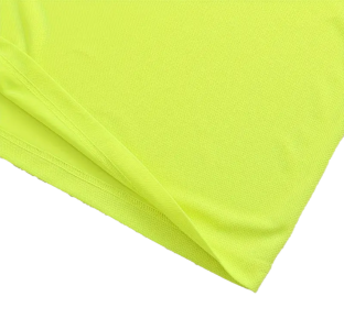 Langarm-Funktionsshirt mit Rundhalsausschnitt, schnelltrocknend, Signalgelb