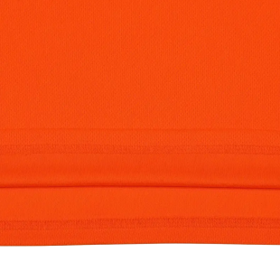 Langarm-Funktionsshirt mit Rundhalsausschnitt, schnelltrocknend, Signalorange