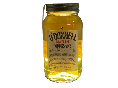 O'Donnell Moonshine Likör Mandarine (20% vol.), 700ml - Glas, OHNE Ausgießer