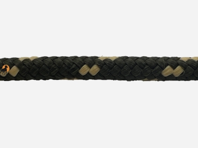 HWP Moxonleine mit Zugstop, Handmade, 6mm x 130cm, Camo Oliv-Beige