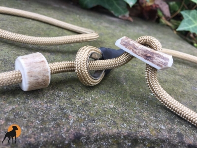 Moxonleine mit Zugstop, 6mm x 130cm, Beige