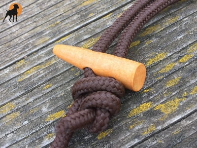 Preview: Moxon Flüsterleine 6mm x 300cm, mit Holzknebeln, Mocca