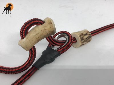Systemleine Unterteil Moxon 6mm mit Karabiner und Halsteil mit Hornstop