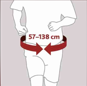 Hüfttasche Multi Belt, 57-138cm, schwarz-grau