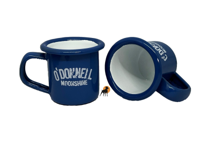 Preview: O´Donnell Emaille Mini-Tasse 50ml, blau (1 Stück)