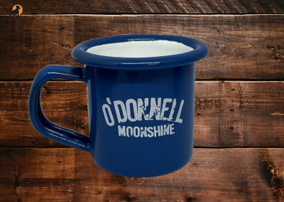Preview: O´Donnell Emaille Mini-Tasse 50ml, blau (1 Stück)