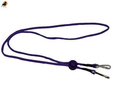 Pfeifenband Twin1 für 2 Pfeifen, 4mm, mit verstellbarem PVC-Federstopper