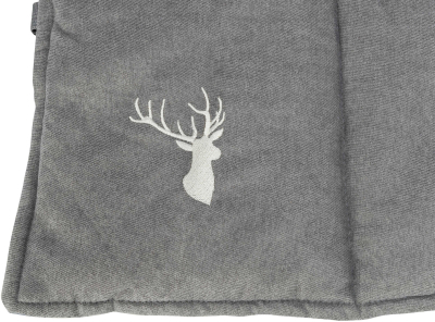 Preview: Reisedecke 80x60cm, mit Hirsch-Stickerei