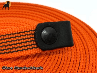 HWP Sportleine gummiert 20mm, Karabinerhaken/Handschlaufe/Endstücke/Länge wählbar