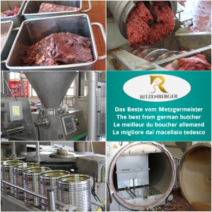 Ritzenberger Dosenmenue Sensitive 800g, Ente Fleischtopf
