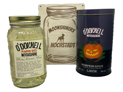 O´Donnell Moonshine Pumpkin Spice Likör - 20% vol., 700ml, mit Sammlerdose