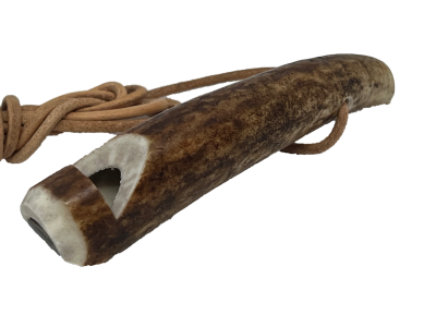 Hirschhorn Einzelton-Pfeife ca. 7-10cm, mit Einzelton