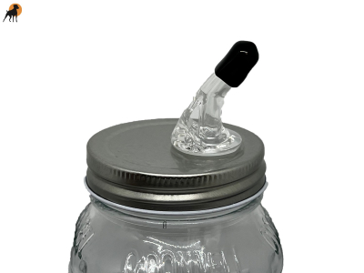 HWP Glasaufsatz Ausgießer, auslaufsicher, Silber