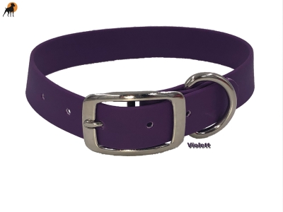 TPU Halsband Classic, Dornschnalle rund, Breite: 25mm