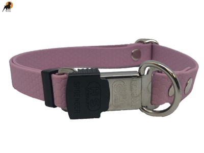 TPU Hexa Halsband mit Cliclock Sicherheitsverschluß 20mm, verstellbar