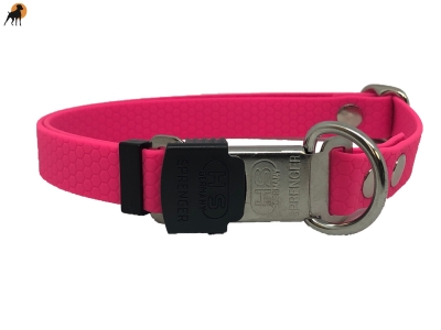 TPU Hexa Halsband mit Cliclock Sicherheitsverschluß 20mm, verstellbar