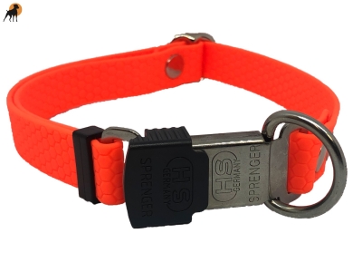 TPU Hexa Halsband mit Cliclock Sicherheitsverschluß 20mm, verstellbar