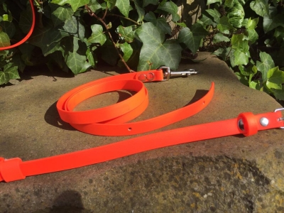 Preview: HWP Biothane Beta Umhängeleine HandsFree, 2-tlg., 13mm