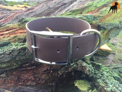 Biothane Beta Halsband XXL Classic, 38mm, Dunkelbraun