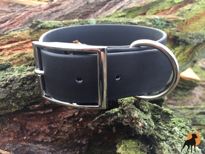 Biothane Beta Halsband XXL Classic, 38mm, Schwarz