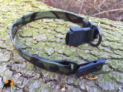 Biothane Camouflage ClicLock Maß-Halsband, 19mm