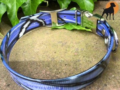 HWP Biothane Camo HB 25mm mit Alu-Verschluß und Zaumschnalle