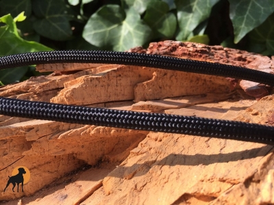Moxonleine mit Zugstop, 6mm x 130cm, Schwarz