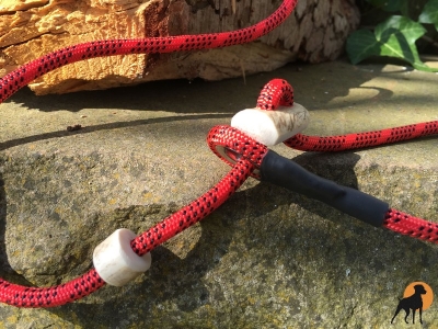 Moxonleine mit Zugstop, 6mm x 130cm, Strawberry