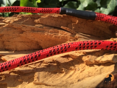 Moxonleine mit Zugstop, 6mm x 130cm, Strawberry